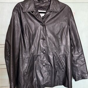 Wilsons Leather Maxima 100% Leather Jacket Black Size Large